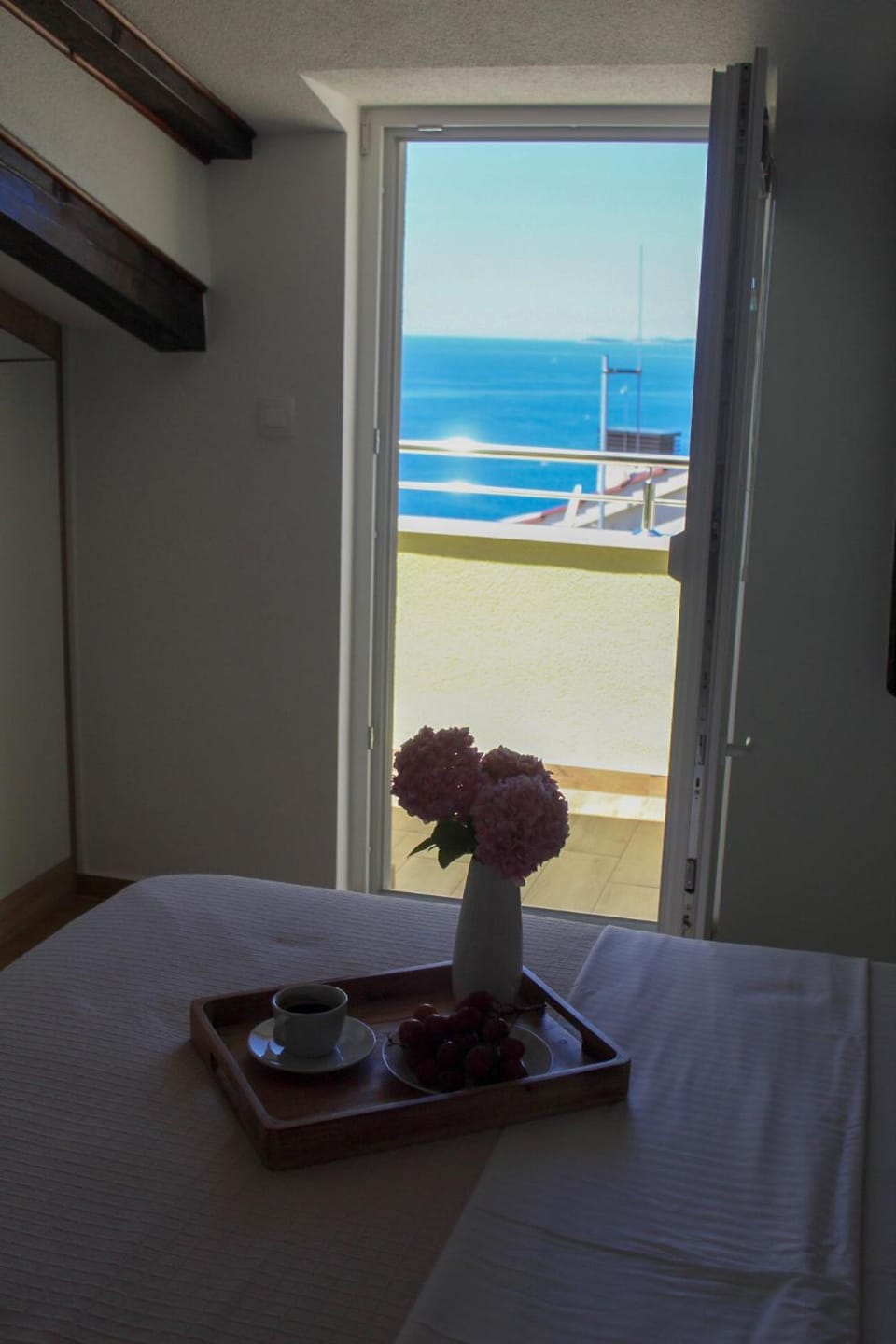 Bed, View (from property/room), Bedroom, Sea view