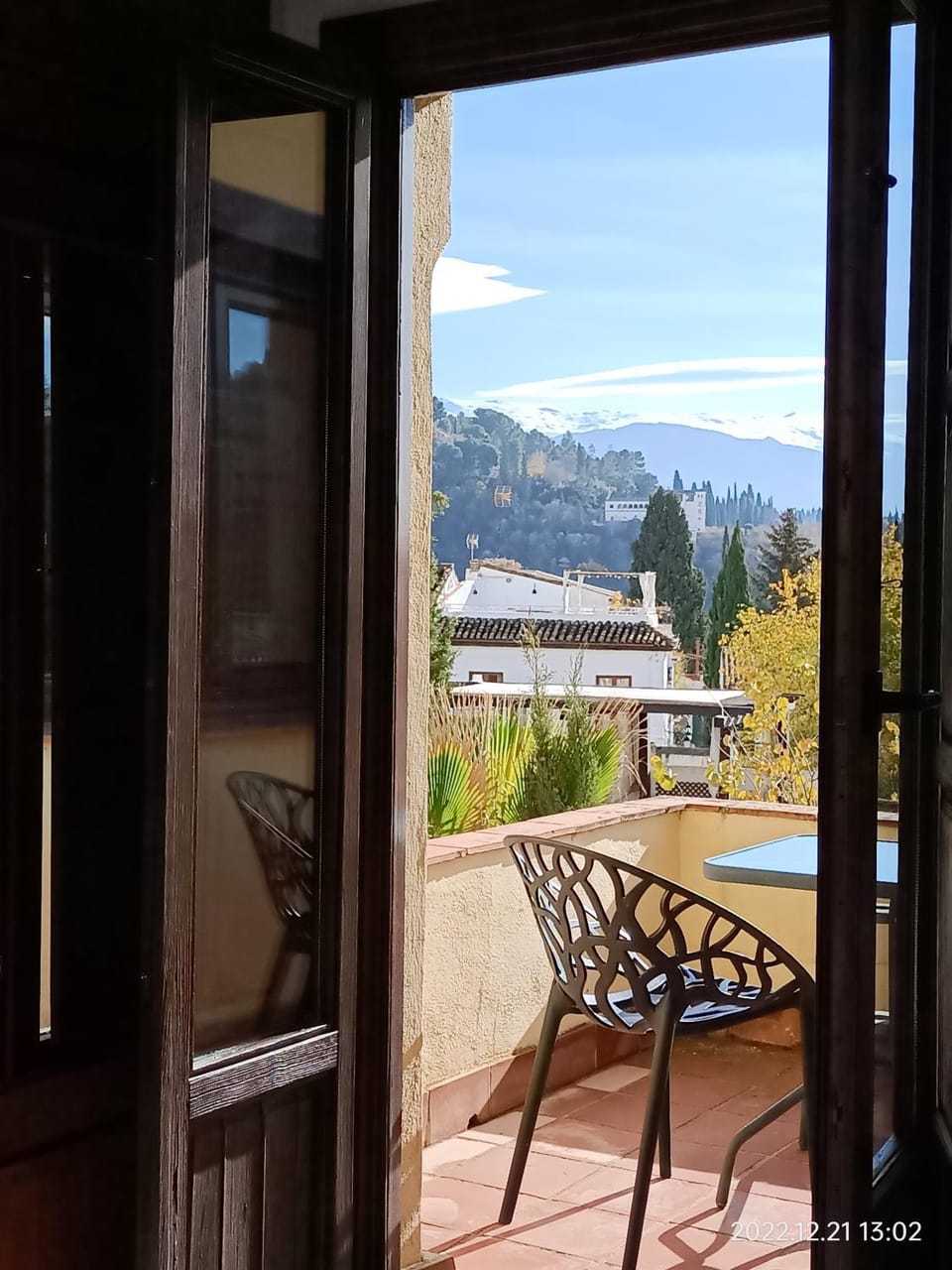Day, Natural landscape, View (from property/room), Balcony/Terrace, Dining area, Mountain view