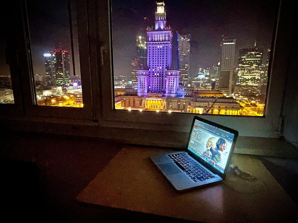 Nearby landmark, City view, Street view