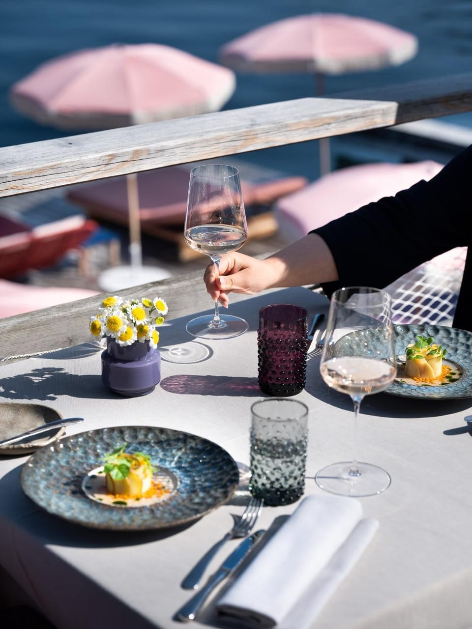 Restaurant/places to eat, Day, Summer, Lake view, Dinner