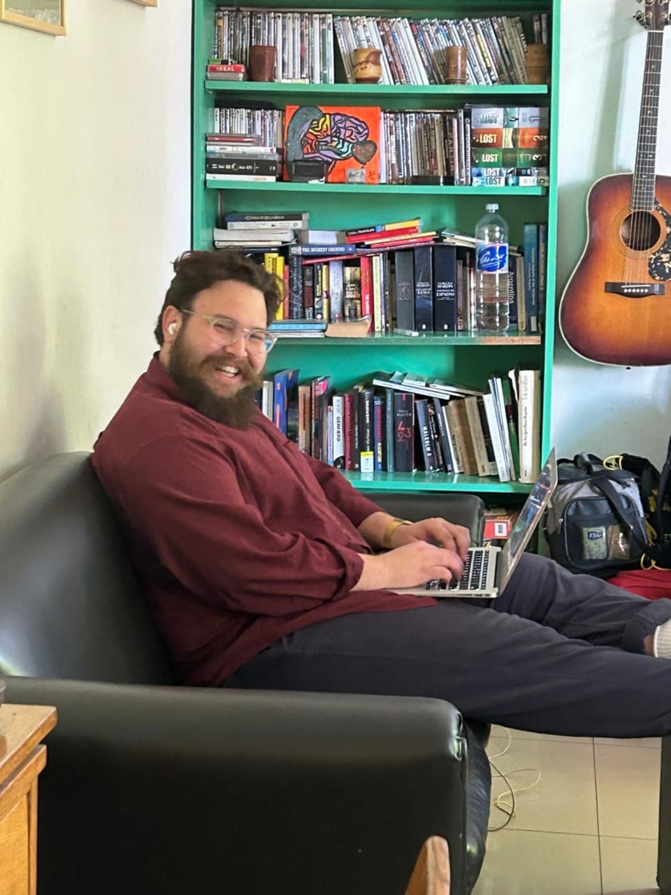 People, Library, Living room, Seating area