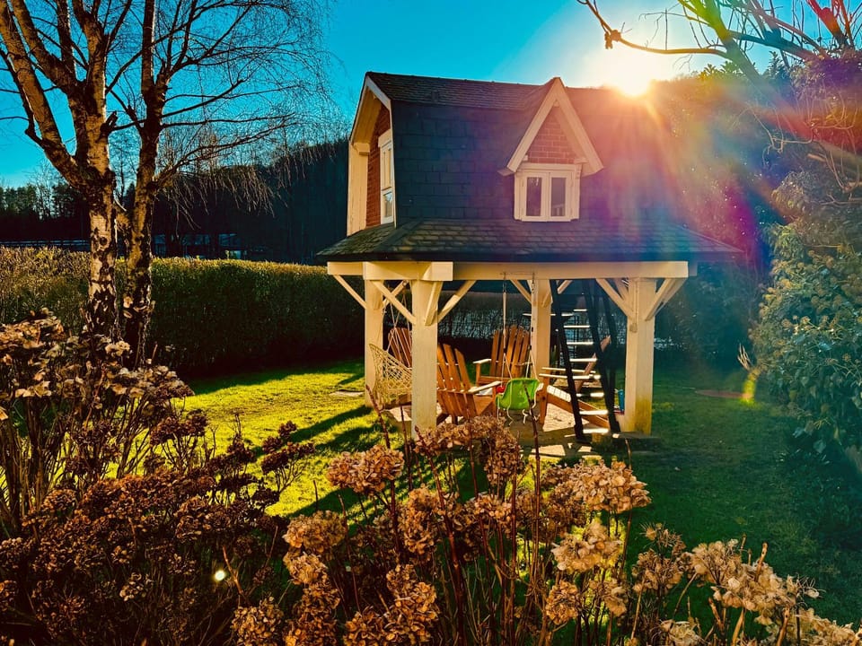 Spring, Day, Garden, Garden view