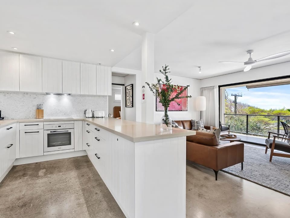Living room, kitchen