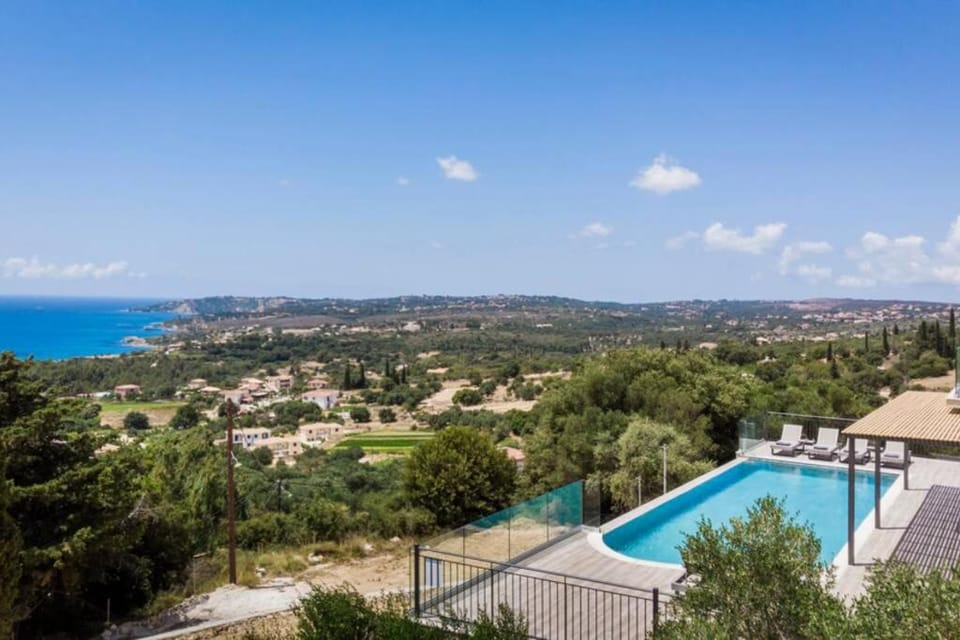 Color villas-New Villa Green at Trapezaki with private pool Villa in Cephalonia