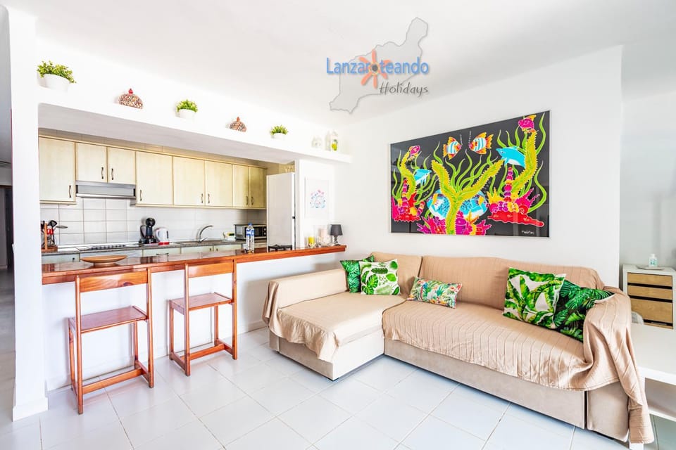 Living room, kitchen