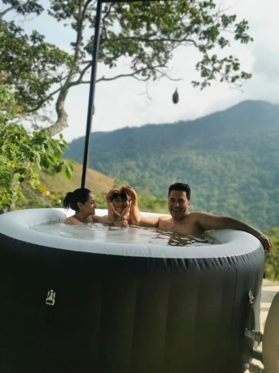 People, Natural landscape, Hot Tub, Hot Tub, Mountain view, group of guests