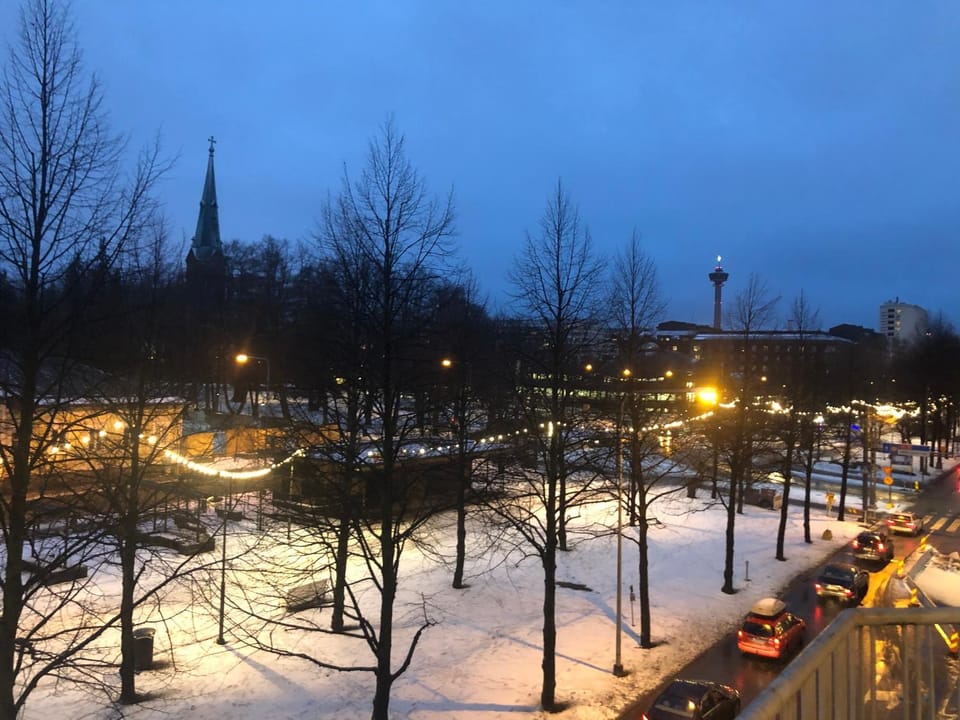 Night, Winter, Balcony/Terrace, Location