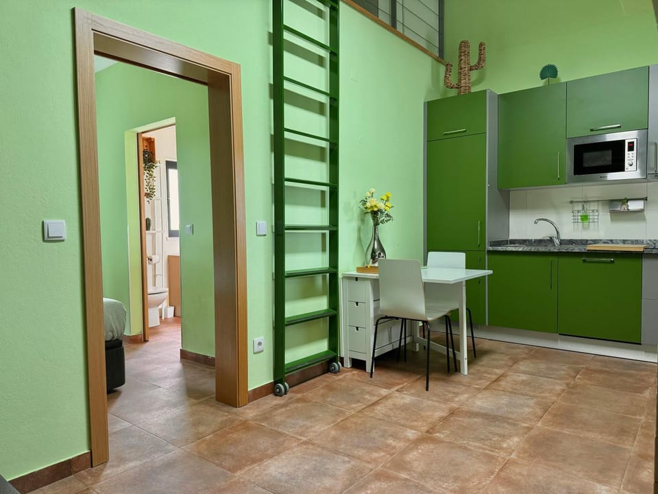 Living room, kitchen