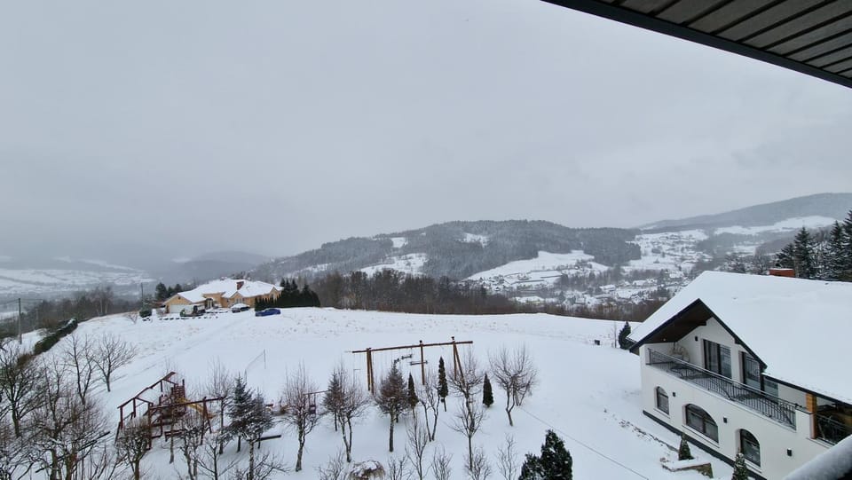 Property building, Natural landscape, Winter, Mountain view