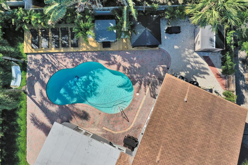 Day, Bird's eye view, Pool view, Swimming pool, sunbed