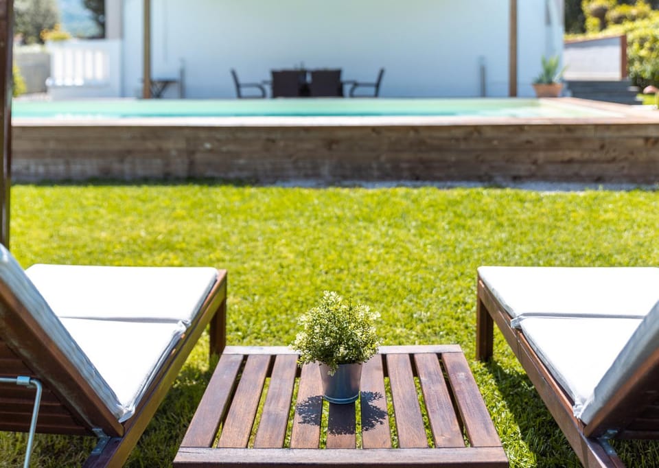 Garden view, sunbed