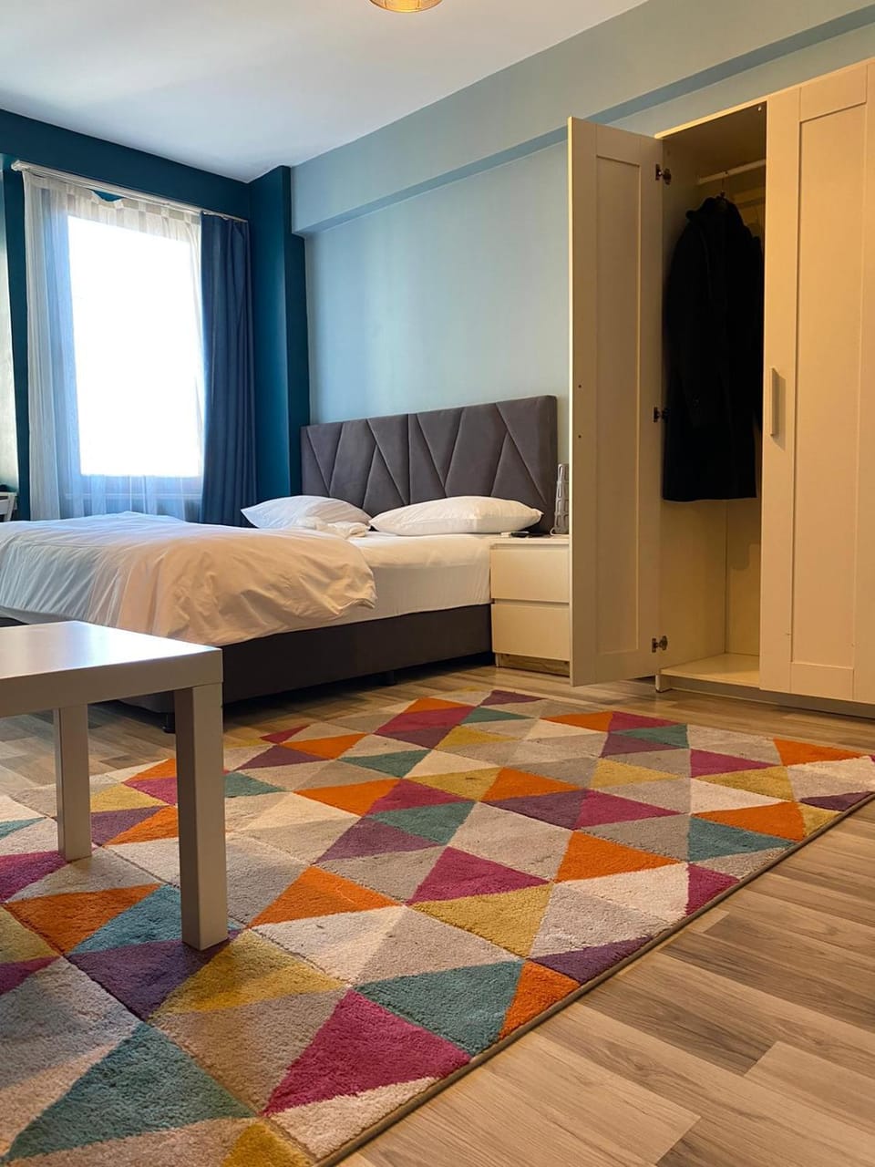 Bed, Living room, Bedroom, wardrobe