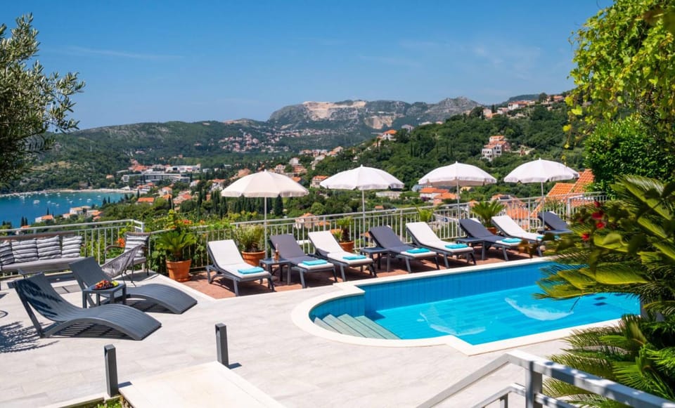 Day, Pool view, sunbed