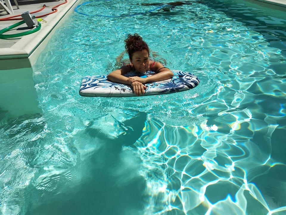 People, Swimming pool, Swimming pool, Family