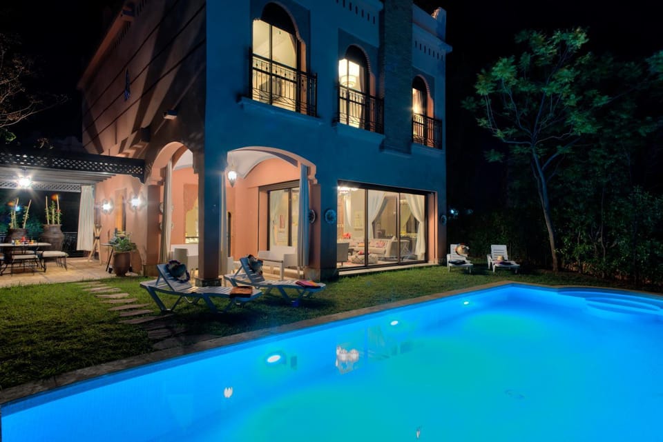 Night, On site, Swimming pool, Swimming pool