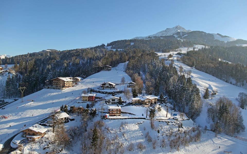 Natural landscape, Winter, Skiing