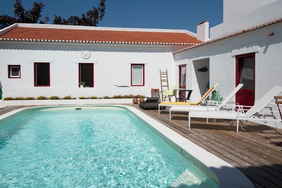 Pool view, Swimming pool, sunbed