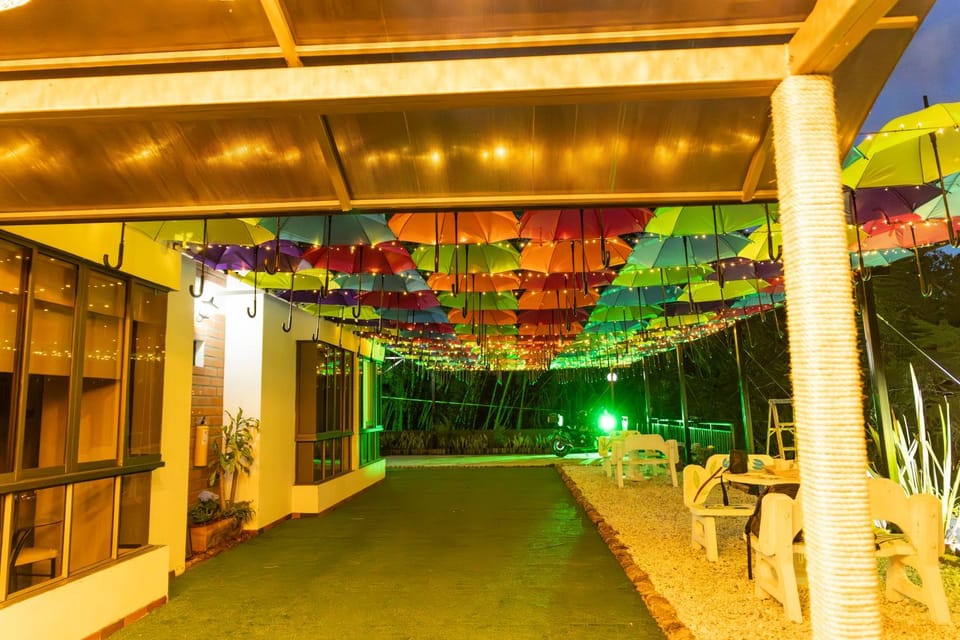 Property building, Patio, Night