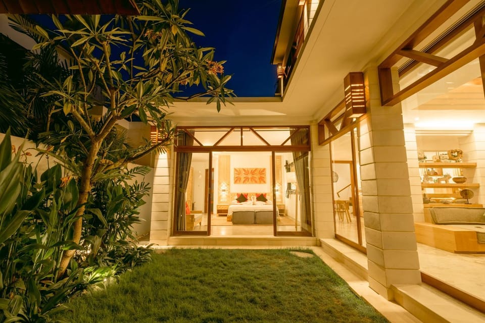Night, View (from property/room), Garden view