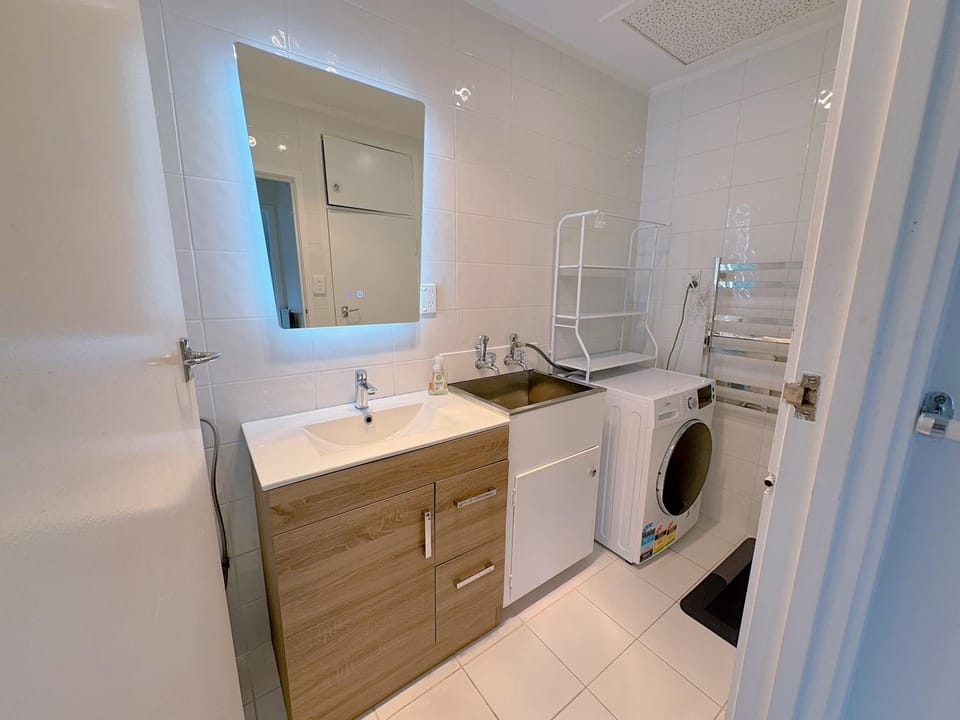 Bathroom, laundry, washing machine