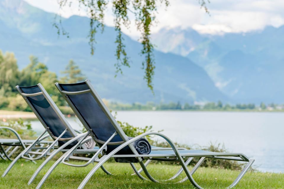 Natural landscape, Lake view, Mountain view, sunbed