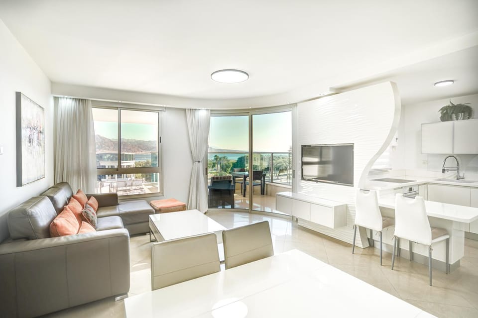 Living room, Seating area, Landmark view, Mountain view
