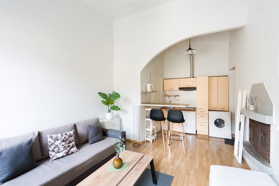 Old Town Loft Private Terrace Steps from Cathedral Apartment in Vilnius