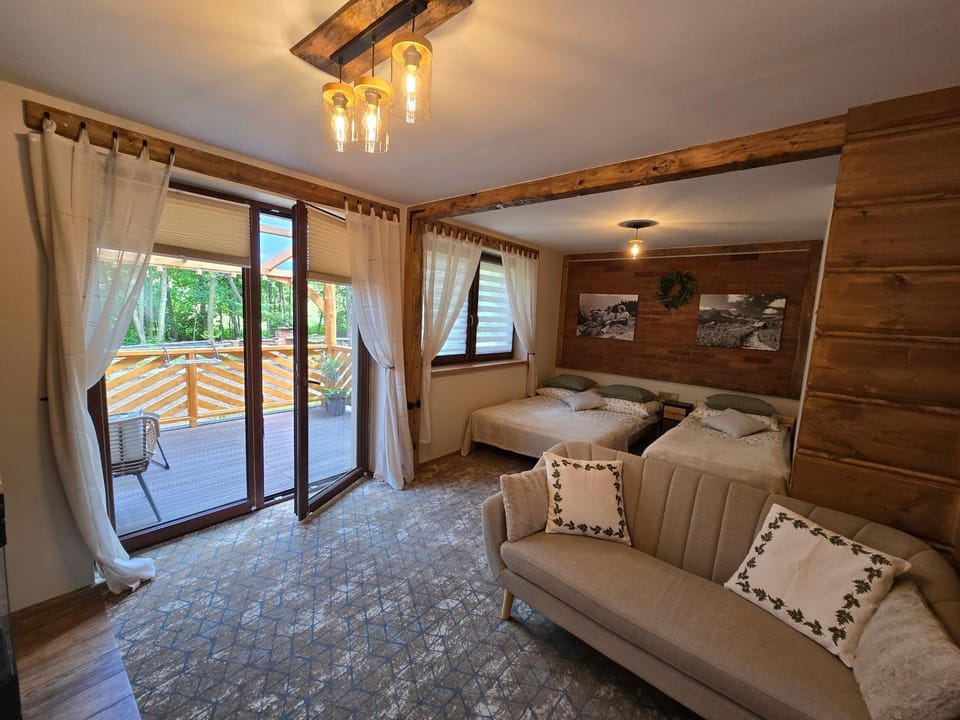 Bed, Living room, Photo of the whole room, Seating area, Bedroom