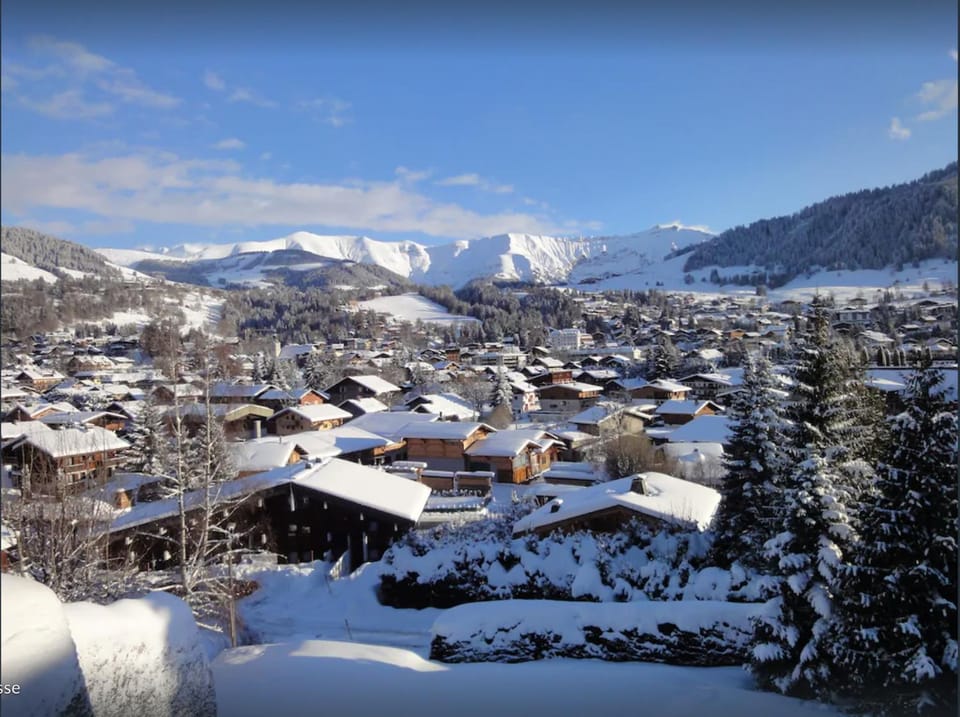 Chalet familial à Megève, vue sur le village Chalet in Megève