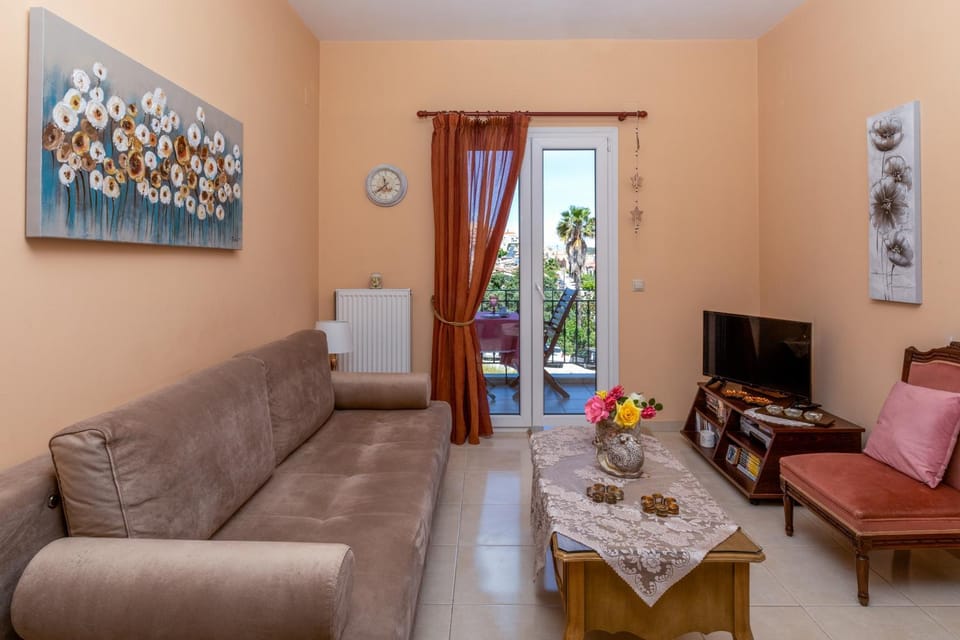 Living room, Seating area, Sea view
