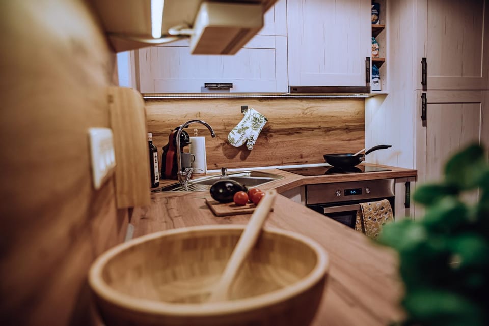 Kitchen or kitchenette, Decorative detail, stove