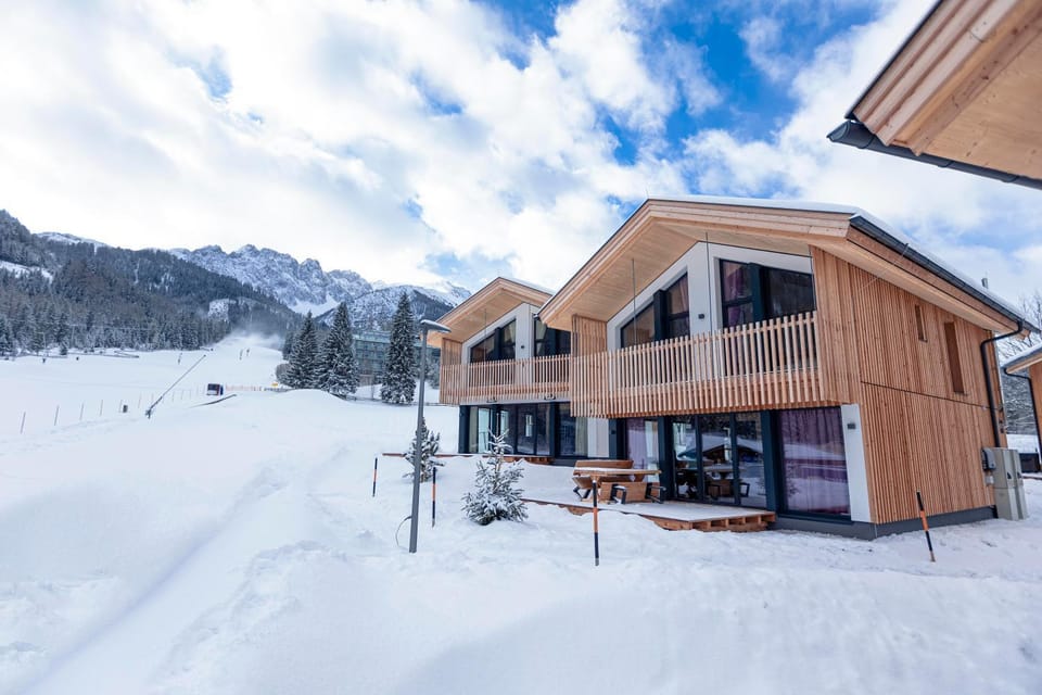 Property building, Natural landscape, Winter, Mountain view