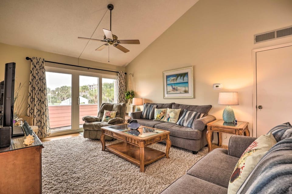 Breezy St Augustine Condo: Walk to Crescent Beach! House in Butler Beach