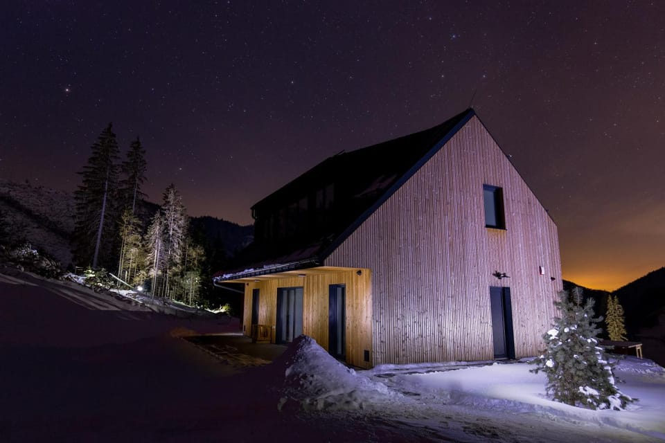 Property building, Night, Neighbourhood, Winter