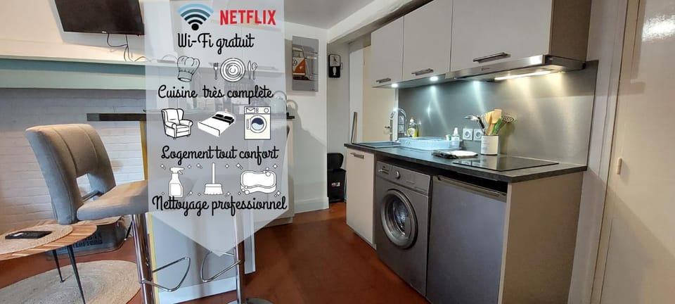 La petite Dieppoise 3 étoiles meublé de tourisme Entre plage et port Apartment in Dieppe