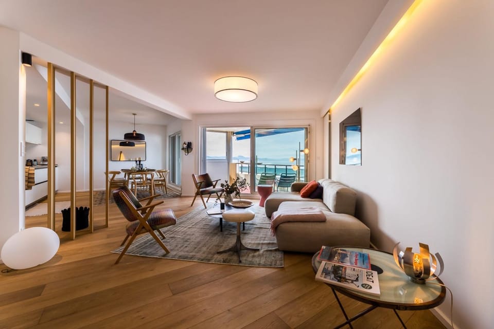 SWELL - Apartment first line sea view terrace with ocean view parking Apartment in Biarritz
