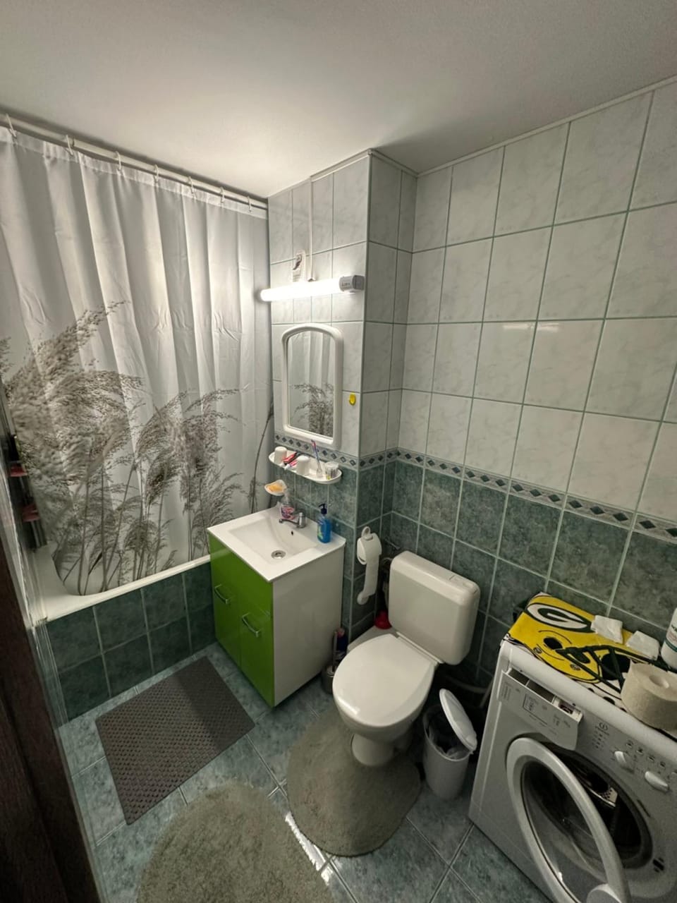 Toilet, Bathroom, washing machine