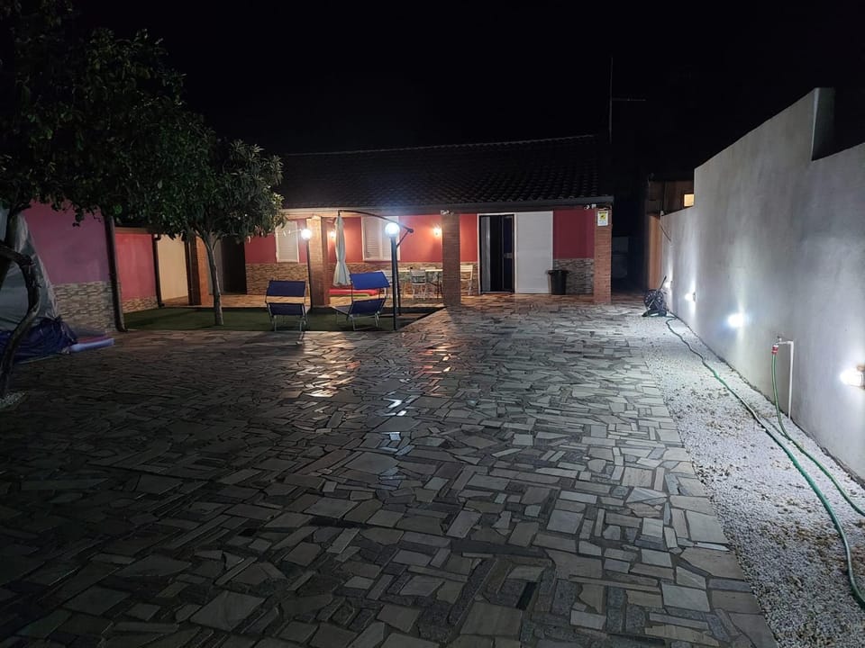 Patio, Night, Parking