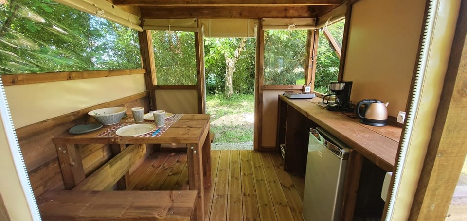 Les lodges du Moulin Luxury tent in Occitanie