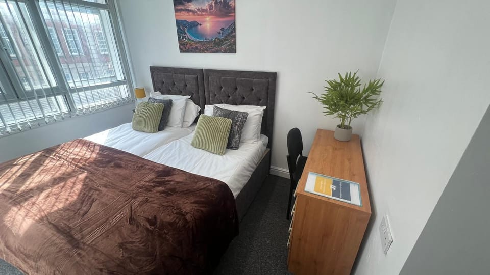 Bed, Photo of the whole room, Business facilities, Bedroom, heating, internet