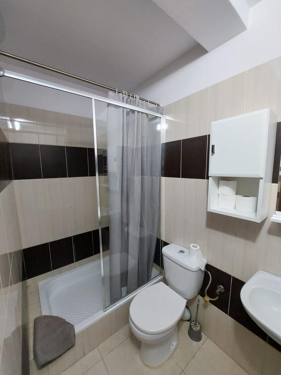 Shower, Toilet, Bathroom, towels