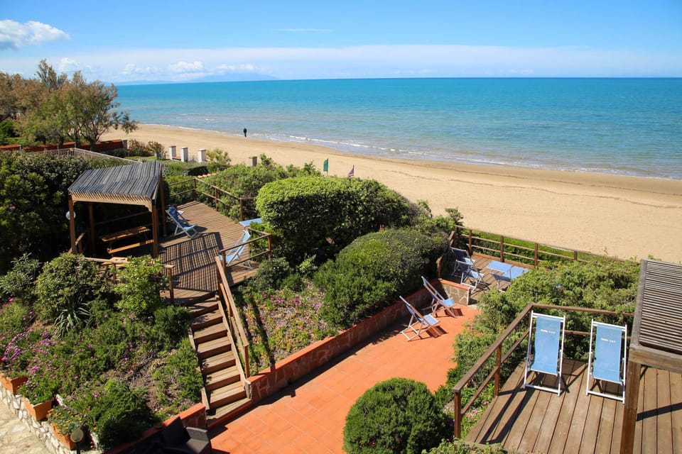 Patio, Garden, Beach