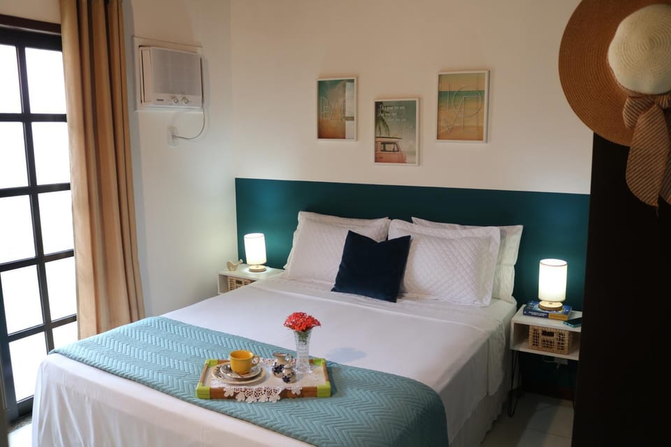 Bed, Bedroom, Sea view, Sunset, towels, air conditioner