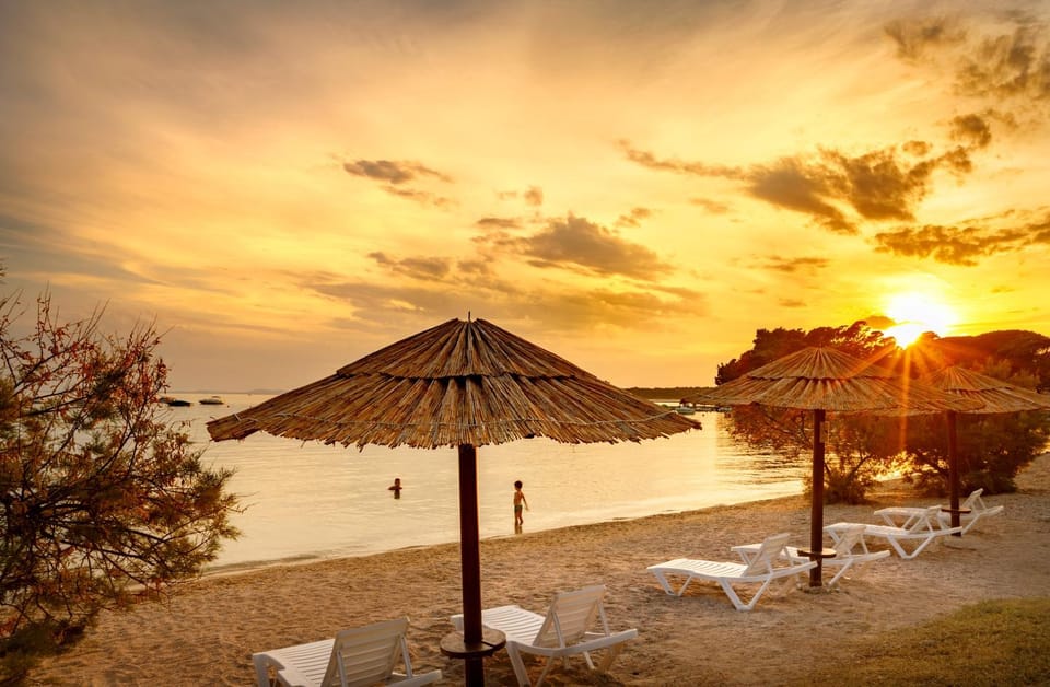 Beach, Sunrise, sunbed