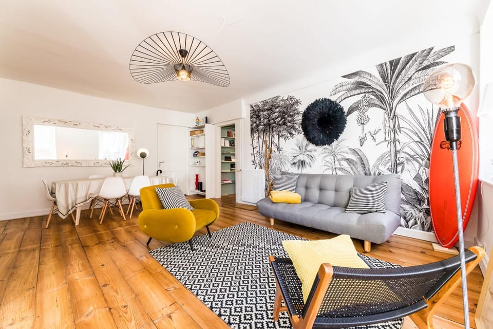 POP KEYWEEK Apt 3 bedrooms with terrace & parking Biarritz city center Apartment in Biarritz