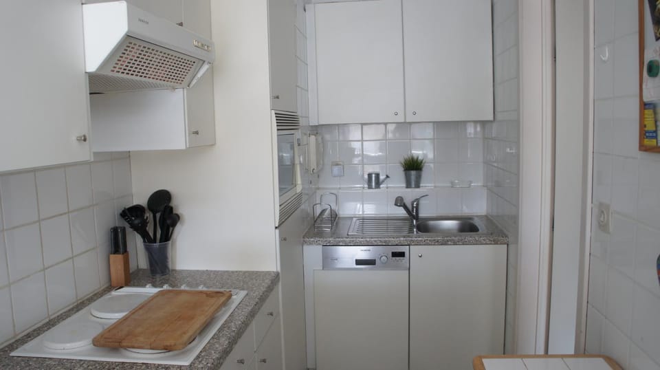 Kitchen or kitchenette, dishwasher, minibar, stove