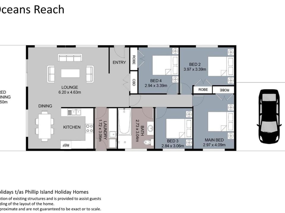 Within Oceans Reach House in Cape Woolamai