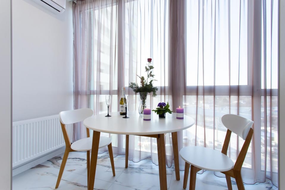 Dining area, air conditioner