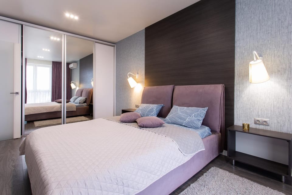 Bed, Photo of the whole room, Bedroom, wardrobe