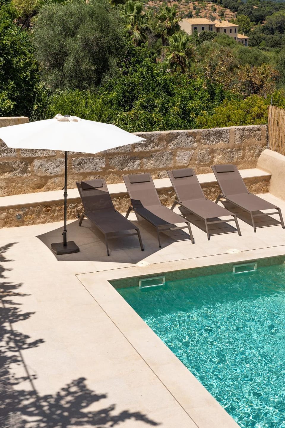 Property building, Living room, Swimming pool